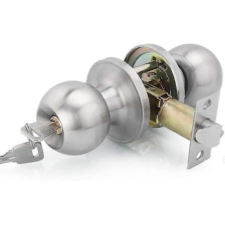 Dörrhandtag, runt vredlås dörrlås [D]