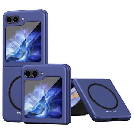 Kovakantinen kumipinnoitettu MagSafe Samsung Galaxy Z Flip 7 FE Sininen