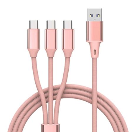 USB 2.0 TypeA hann til mikro USB hannadapter Splitterkabel Usb til TypeC-omformerstøtte Høyhastighetslading 66W