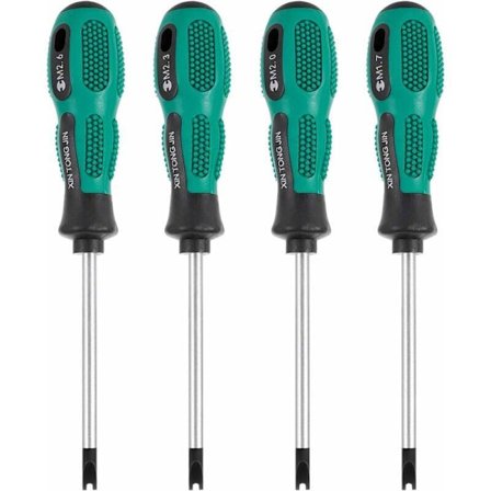 4 st/set skruvmejselbitar, U-gaffel, magnetisk spårskruvmejsel, CR-V multifunktionellt handverktygsset