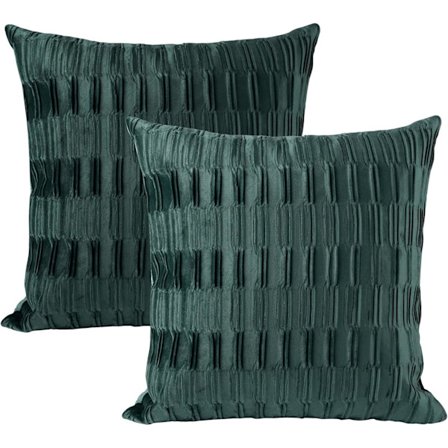 Tummanvihreä - 2 kpl (ilman tyynyydintä) tyynynpäällinen 45*45 koristeellinen samettityynynpäällinen 45*45 sopii olohuoneen sohvatyynynpäälliseen 45*