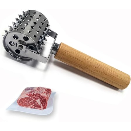 Kødmørning i rustfrit stål, Rullekrydderi Kødmørning, Schnitzel Mørning Steaker, Køkken Mørning, Til bøf, Kylling, Fisk, Svinekød