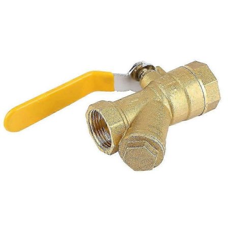 2026 Y-typ Mässingssilfilter Kulventil 3/4" BSPP Invändig Gänga för Vatten Naturgas