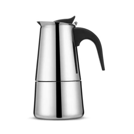 Rostfritt stål 300ML Moka Bryggare med italiensk ergonomisk design för hemmet