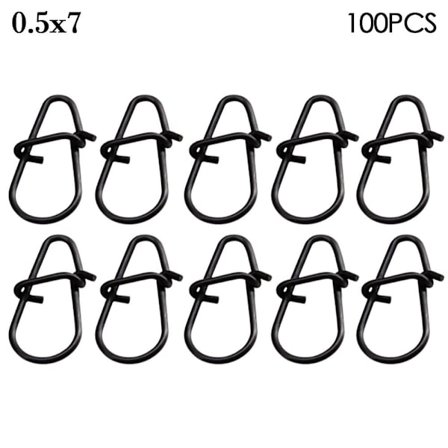 100 kpl Kalastukseen riippuva tynnyri kääntyvä 0,5x7 0,5x7