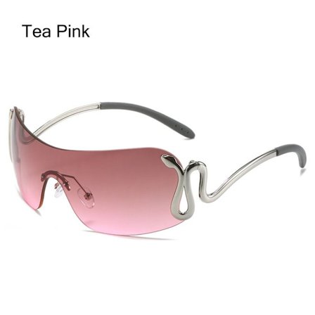 Sneaky Snake Solbriller Y2K Solbriller TEA PINK TEA PINK