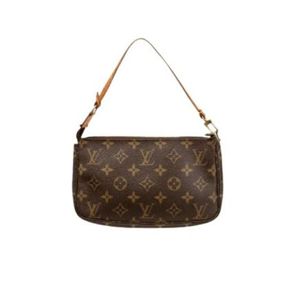 Louis Vuitton Vintage, Pre-owned Pochette Accessoires Monogram Bag Bruin, Dames, Maat:ONE Size,Canvas