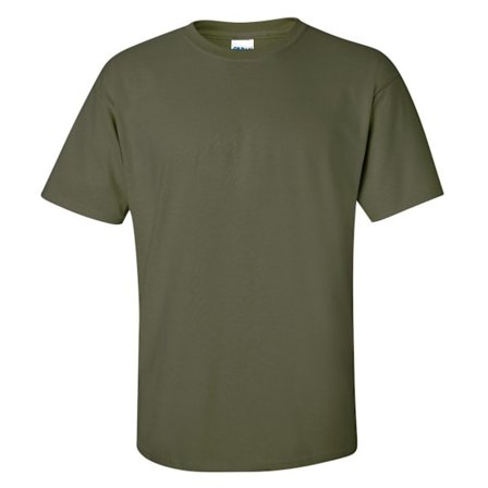 Gildan Mens Ultra Cotton Kortärmad T-shirt S Militärgrön