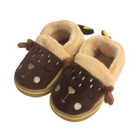 Barn Tecknad Söta Hem Skor Bomull Vinter Varm Plysch Tofflor