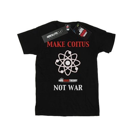 The Big Bang Theory Herr Make Coitus Not War T-Shirt L Svart