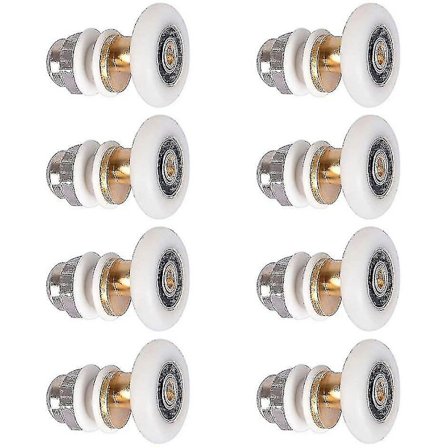 Dusj Dør - Rulle Hjul For Dusj Dør Skyve Ruller Dør Rulle Erstatning Hjul 8stk 23mm