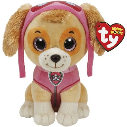 TY Beanie Boos Glubschi PAW Patrol 15cm Andra leketøysfigurer, Skye-XF4-