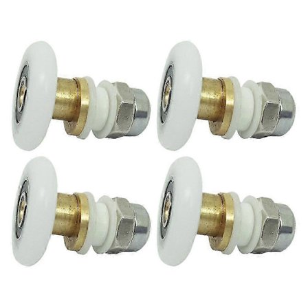 Lasinen suihkuoven osat Kylpyhuoneen oven rullat 4 kpl Kantava sileä liuku)