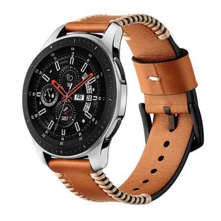 20 mm Samsung Galaxy Watch Active klockarmband i äkta läder - Brun
