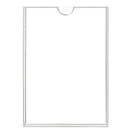 Væg skilt holder dobbelt lag transparent fortykket slidstærk akryl skilt holder til virksomhed hospital