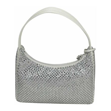 Prada Vintage, Pre-owned Handbag Grijs, Dames, Maat:ONE Size,Canvas