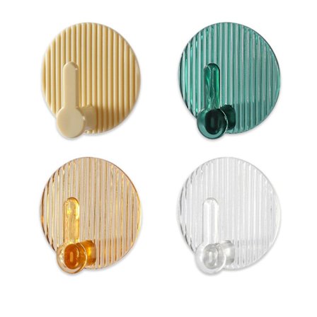 4 stk Veggkroker Vanntette Ikke-merkende Multifunksjonelle Selvklebende Dørhengere for Bad