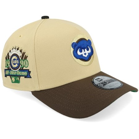 New Era - MLB Beige adjustable Cap - Hatstore Exclusive x Chicago Cubs 9FORTY Vintage Gold/Walnut A-Frame Adjustable @ Hatstore