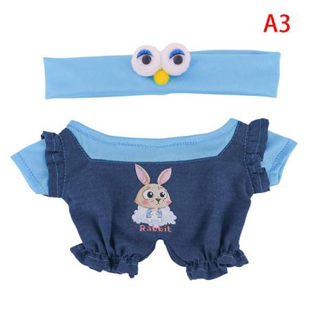 1st E Djurdockor Kläder Med Hårbåge För 30cm Plyschgul