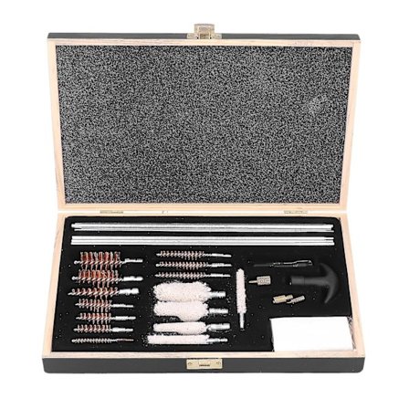 28-delad universell vapenrengöringssats gevärspipa tillbehör verktygslåda aluminiumlegering borstar set