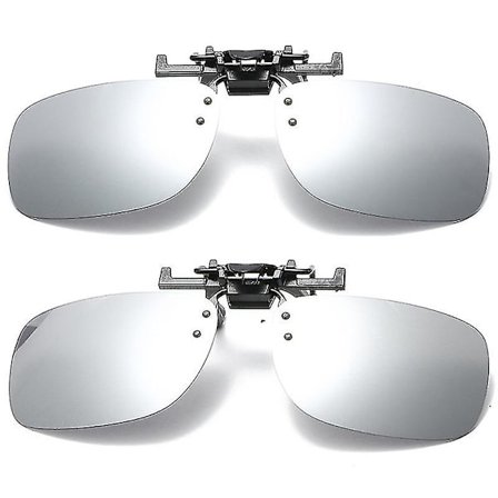 1 st polariserade fällbara clip-on solglasögon för fiske, män och kvinnor