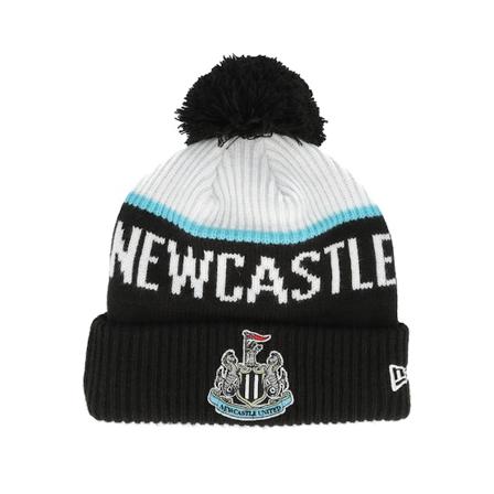 New Era - Football Nero pom Beanie - Newcastle United Sport Beanie Black/White Pom @ Hatstore