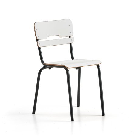 Klassenzimmerstuhl SCIENTIA, H 460 mm, anthrazit/weiß