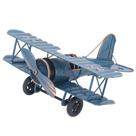 Retro Metallilentokone Malli Vintage Rauta Lentokone Koriste Dekoratiivinen Hieno Lentokone Patsas Toimistoon Makuuhuoneeseen Kirjahyllyyn