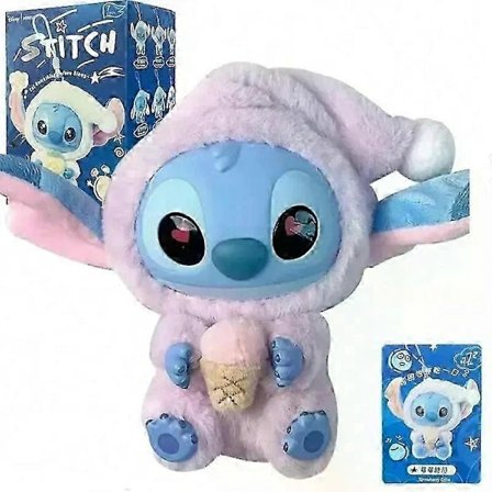 Ny Miniso Stitch Spis Noget Før Søvn Serien Vinylfigur Blind Box UK! 1 stk