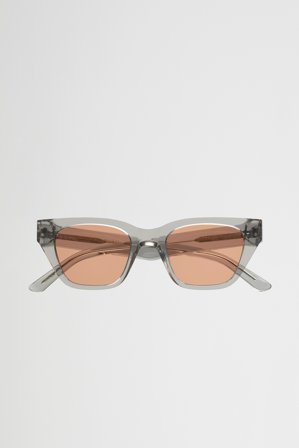 Memphis Grey - orange solid lens