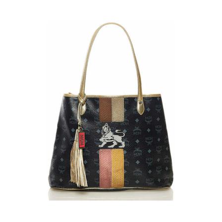 MCM Pre-owned, Pre-owned Tote Bags Zwart, Dames, Maat:ONE Size