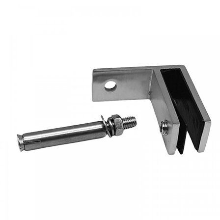 90 Grader Glasklemme Stabil Rustfrit Stål til Stue Indgangstrappe