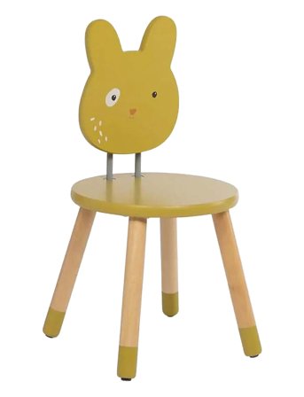 Moulin Roty Children's Furniture - Ochre Chair - Trois Petits Lapins - Multi/patterned - ONE SIZE