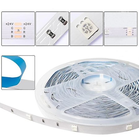 Tooth Led Strips 15 Meters - Rgb Lighting With Remote Control Smd 5050 Color Adjustment