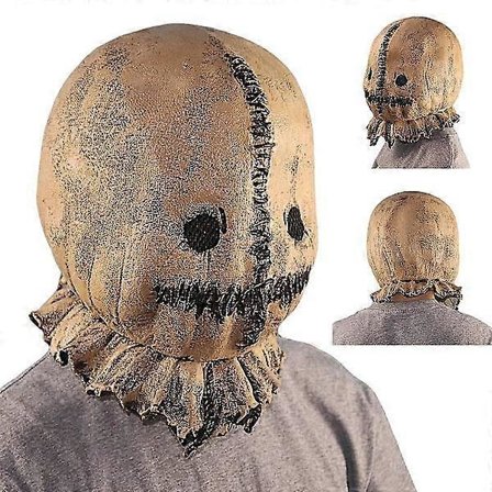 Halloween Fest Rekvisitter Krage Fugleskræmsel Maske Kostume Maske Voksen Latex Maske Maskerade Kostume Cosplay Maske