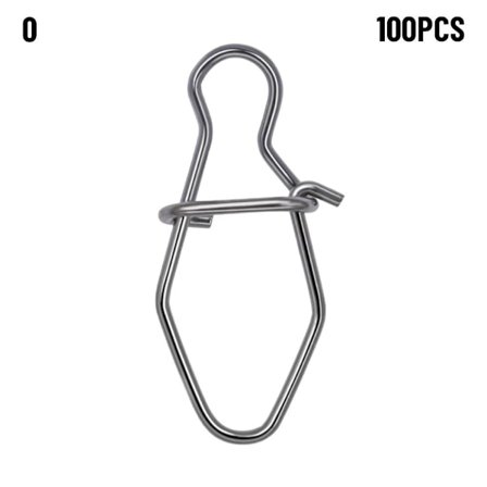 100 st Fiske Hängande Snap Barrel Swivel 0 0