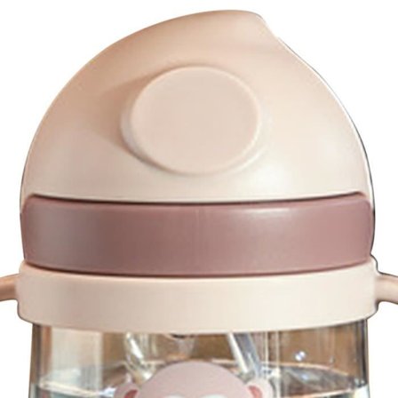 VGEBY Baby Suttekop Baby Sutte Drikkekop med Håndtag, Lækagesikker, Klar Skala og Køkkenkunst Pink 250ml