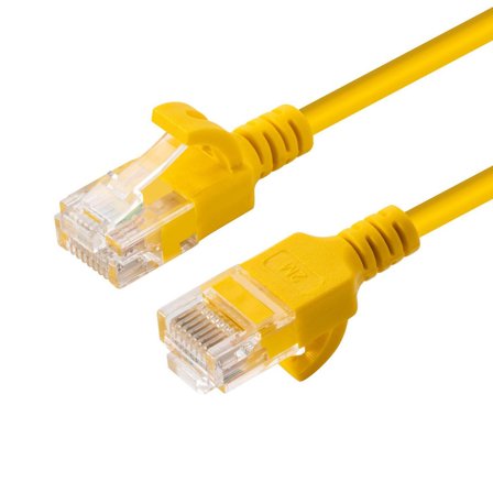 MicroConnect nettverkskabel - 25 cm - gul