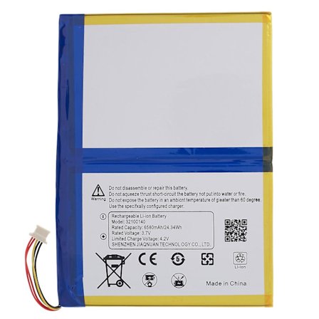 For Blackview Tab 8 3.80V 6580mAh Li-ion batteripakke (kode: 32100140)