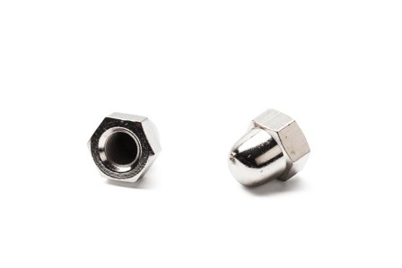 Arvid Nilsson 28710000 Hettemutter MHM, DIN 1587, forniklet messing M10, 100-pakning, Innfesting
