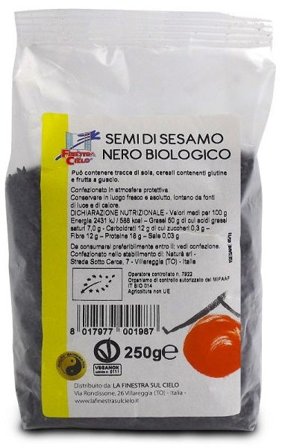 La Finestra Sul Cielo Sesamo Nero Bio 250g