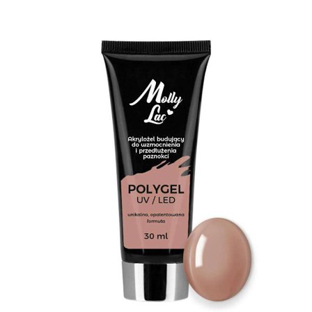 Polygel - Pulver gel - Lysebrun 30ml - Akryl gel