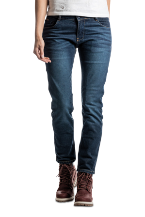 IXON Billie Long MC Trousers Washed Blue 32 Long