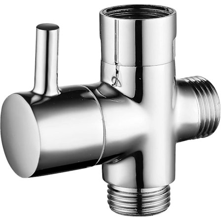 Solid Messing 3-vägs Ventil G1/2" Handdusch Duschkomponenter Universell Koppling, Krom