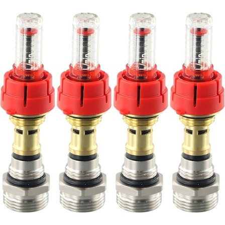 4 stk., Gulvvarmemanifold Flowmåler, DN25 Flowregulator, Flowhastigheder 0-5L/min