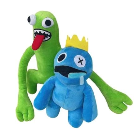 2 stk Roblox Rainbow Friends plysj leketøy tegneserie spillfigur 2 stk(YX)