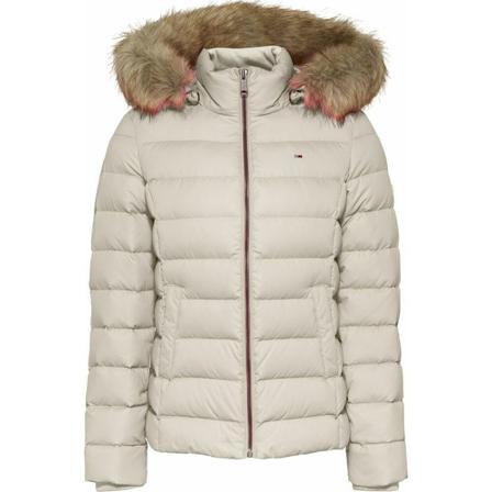Tommy Jeans - Dunjackor - Beige - Dam - Storlek: M, Dam, Storlek: M