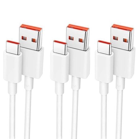 USB-C-kabel - E.F.Connection - Snabbladdning 6A - 1 Meter - Kompatibel med Redmi 9 till 13C