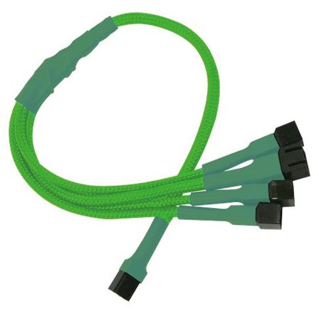 NANOXIA viftestrømsplitter - 3 pin internstr til 3 pin internstr - 30 cm