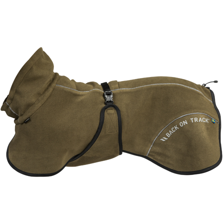 Back on Track Bay Fleece Coat High Set Tail 55-65 cm Olive